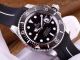 Copy Rolex Submariner SS Black Rubber Strap Black Dial Black Ceramic Bezel Watch(2)_th.jpg